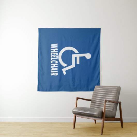 Tenture Handicap Fauteuil roulant (En situation (horizontale))
