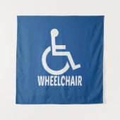 Tenture Handicap Fauteuil roulant (Devant)