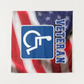 Tenture Handicap Handicap Vétérinaire États-Unis (Devant (Horizontal))