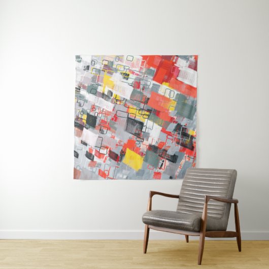 Tenture Handmade surreal abstract pattern. Modern artistic (En situation (horizontale))