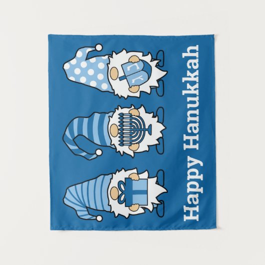 Tenture Hanoukka Gnomes Trio Tapestry (Devant)