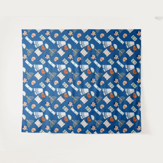 Tenture Hanukkah Fun Tapestry (Devant (Horizontal))