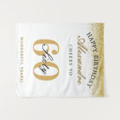 Tenture Happy Birthday Cheers To 60 Years Celebration (Devant (Horizontal))