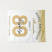 Tenture Happy Birthday Cheers To 80 Years Celebration (Devant (Horizontal))