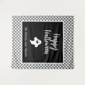 Tenture Happy Halloween fantôme boo pas de trucs juste des (Devant (Horizontal))