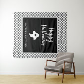 Tenture Happy Halloween fantôme boo pas de trucs juste des (En situation (horizontale))