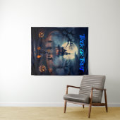 Tenture Happy Halloween Haunted Trick of Traiters (En situation (horizontale))