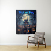 Tenture Happy Halloween Haunted Trick of Traiters (En situation)