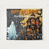 Tenture Happy Halloween Photo Booth Backdrop (Devant (Horizontal))