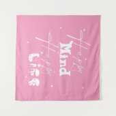 Tenture Happy Mind Happy Life belle Tapestry (Devant (Horizontal))