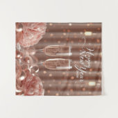Tenture happy new year 2026 champagne sparkle backdrop (Devant (Horizontal))