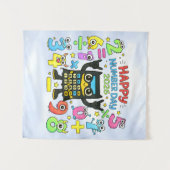 Tenture Happy Number Day 2026 Cute Calculator Math Design (Devant (Horizontal))