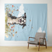 Tenture Happy Pup (En situation (horizontale))