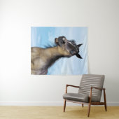 Tenture Happy Smiling Grulla Horse (En situation (horizontale))