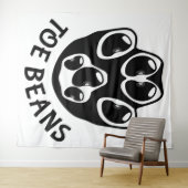 Tenture Haricots - Haricots noirs (En situation (horizontale))