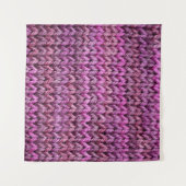 Tenture Harmonie de Knit : Texture de bande violette (Devant (Horizontal))