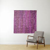 Tenture Harmonie de Knit : Texture de bande violette (En situation (horizontale))