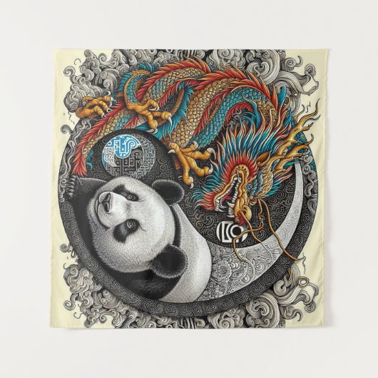 Tenture Harmonie des opposants (Devant (Horizontal))