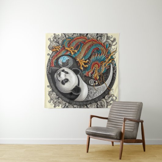 Tenture Harmonie des opposants (En situation (horizontale))