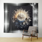 Tenture Harmonie éternelle du soleil et de la lune" (En situation (horizontale))