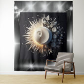 Tenture Harmonie éternelle du soleil et de la lune" (En situation)