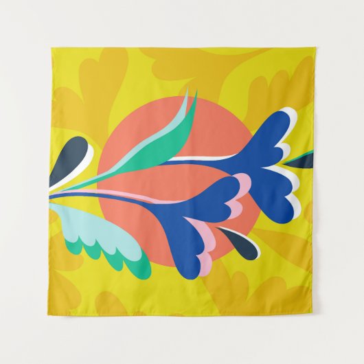 Tenture Harmonie florale (Devant (Horizontal))