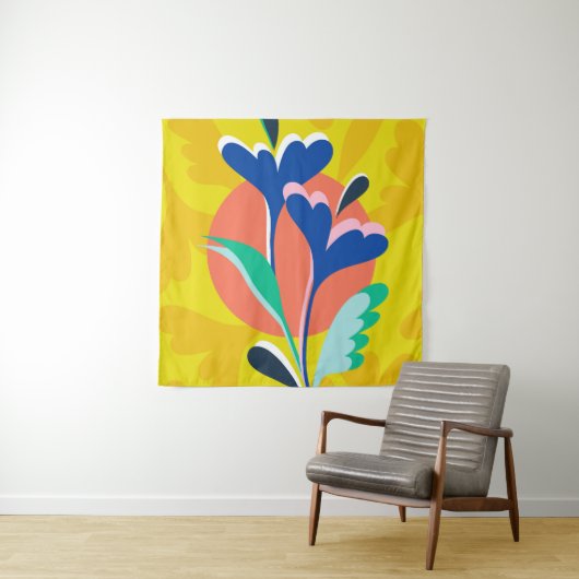 Tenture Harmonie florale (En situation)