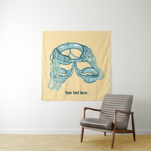 Tenture Harnais d'escalade de roche avec tirages rapides (En situation)