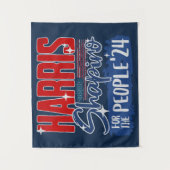 Tenture Harris Shapiro 2024 Pour le peuple Drapeau américa (Devant)