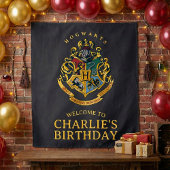 Tenture Harry Potter Hogwarts Crest Birthday