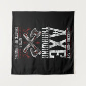 Tenture Hatchet Ax Jetant La sériole Chance De Bière De (Devant (Horizontal))