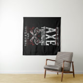 Tenture Hatchet Ax Jetant La sériole Chance De Bière De (En situation (horizontale))