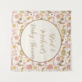 Tenture Hatching Bientôt Baby shower de fille de poulet (Devant (Horizontal))