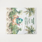 Tenture Hatching Bientôt Personnalisé Baby shower Banner D (Devant (Horizontal))