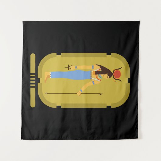 Tenture Hathor déesse égyptienne (Devant (Horizontal))
