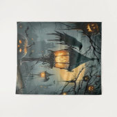 Tenture Haunted Hollow – Nuit d'Halloween (Devant (Horizontal))