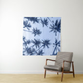 Tenture Hauts palmiers, ciel bleu clair. (En situation (horizontale))