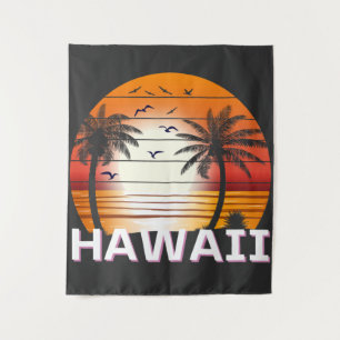 Tenture Hawaii Palm Trees Vintages Summer Beach