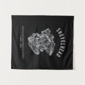 Tenture HD Motorcycle Vtwin Shovelhead Engine Drawing Bike (Devant (Horizontal))