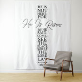 Tenture He Is Risen Easter Church Backdrop (En situation)