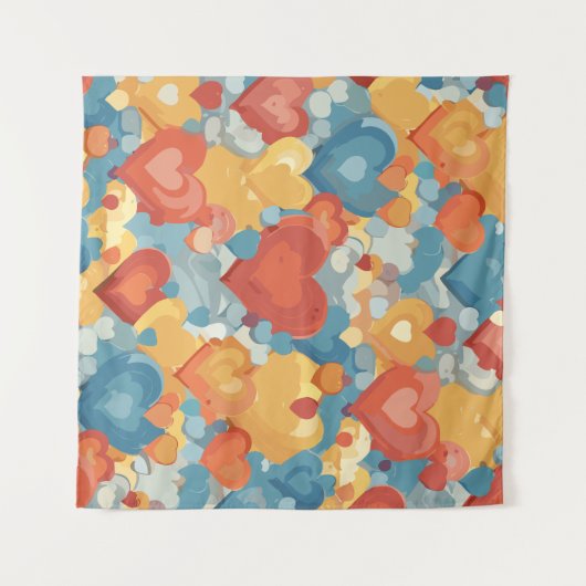 Tenture Heart autism (Devant (Horizontal))