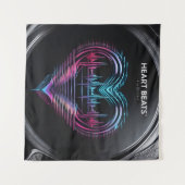 Tenture Heart Beats Art Print – Love in Motion Wall Decor (Devant (Horizontal))