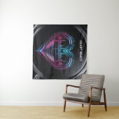 Tenture Heart Beats Art Print – Love in Motion Wall Decor (En situation (horizontale))