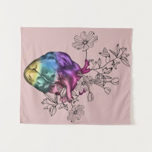 Tenture Heart Vase (Devant (Horizontal))