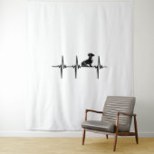 Tenture Heartbeat For Loyal Dachshund Dogs (En situation)