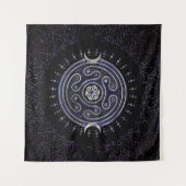 Tenture Hecate Wheel Orament avec Améthyste et Argent (Devant (Horizontal))