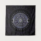 Tenture Hecate Wheel Orament avec Améthyste et Argent (Devant)