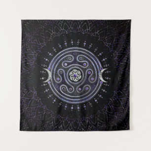 Tenture Hecate Wheel Orament avec Améthyste et Argent