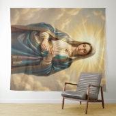 Tenture Heilige Mutter Gottes – Göttliche Liebe & Schutz´9 (En situation (horizontale))