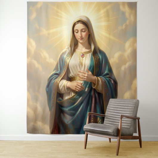 Tenture Heilige Mutter Gottes – Göttliche Liebe & Schutz´9 (En situation)